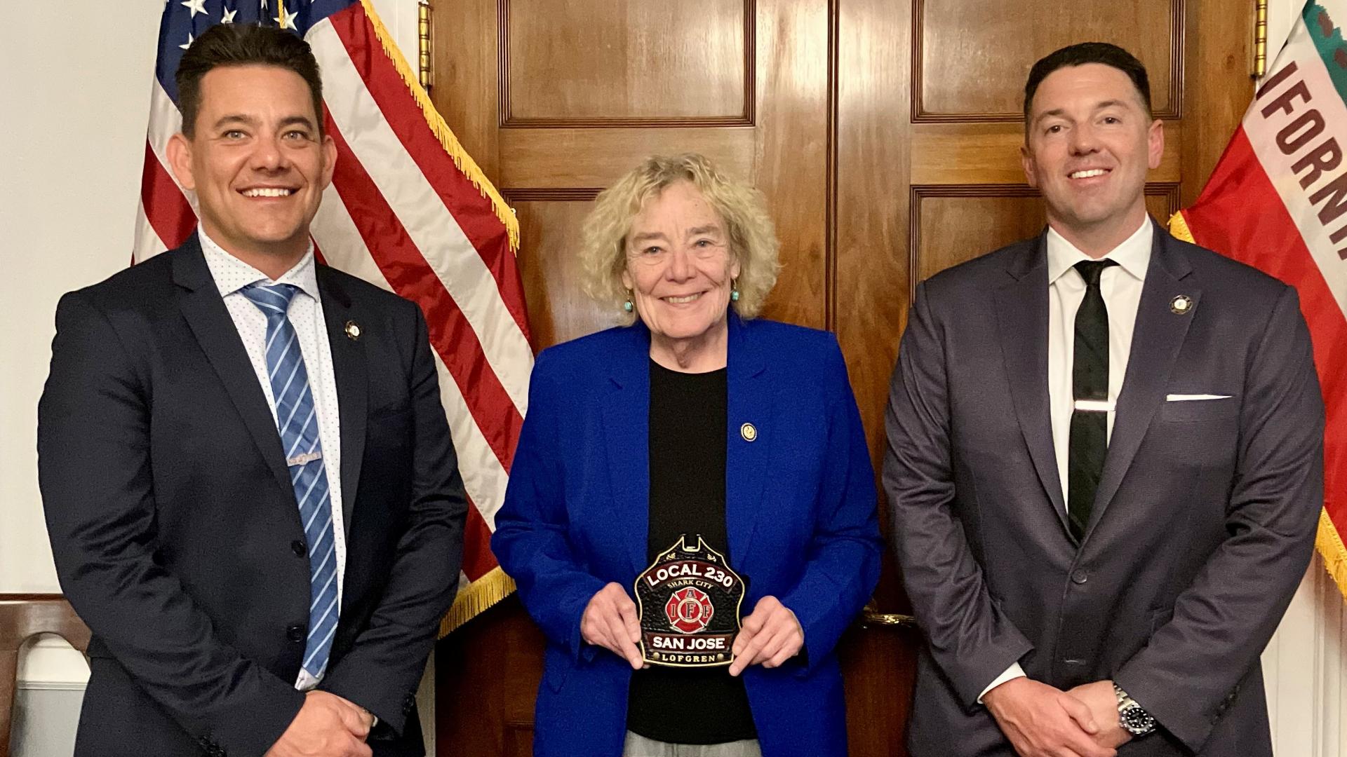 ZL with 2 firefighters